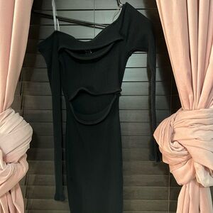 Elegant Black Off-Shoulder Dress